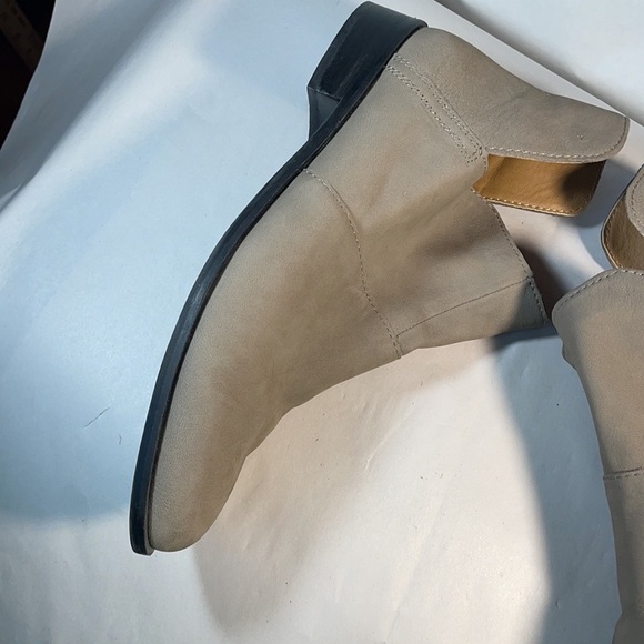 Lucky Brand Leather Paramo Bootie Titanium Ankle Boots Gray Women's - Picture 7 of 15